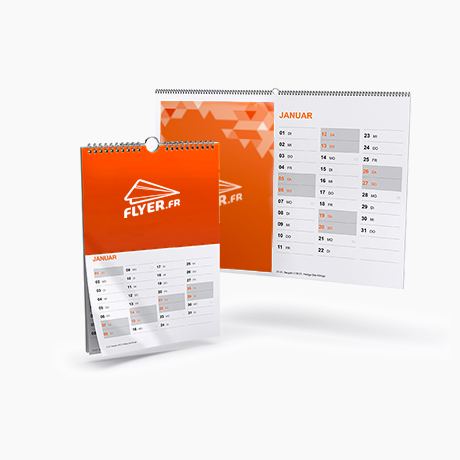 Calendriers muraux avec spirale