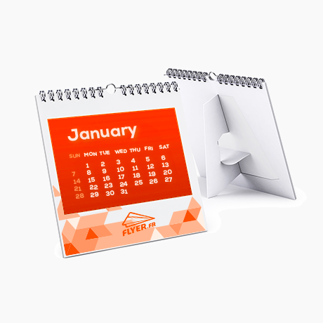 Calendriers de table avec chevalet